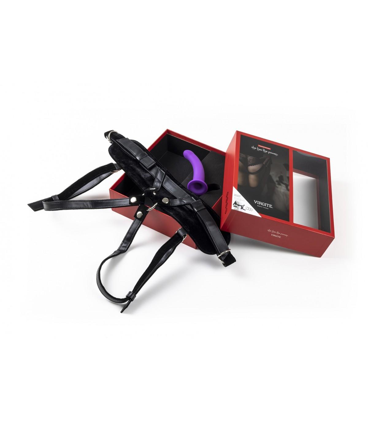 ARNÉS CON DILDO MORADO TALLA S-VIRGITE - SHE HAS THE POWER (Saint Sual) EAN: 8436572921559 - Imagen 5