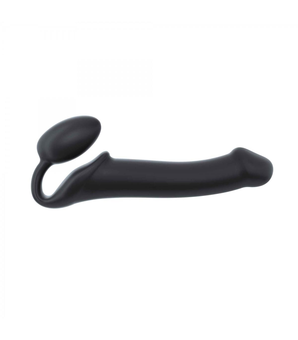 ARNÉS DILDO STRAP-ON FLEXIBLE SILICONA SUAVE NEGRO L-STRAP-ON-ME (Saint Sual) EAN: 3700436012857