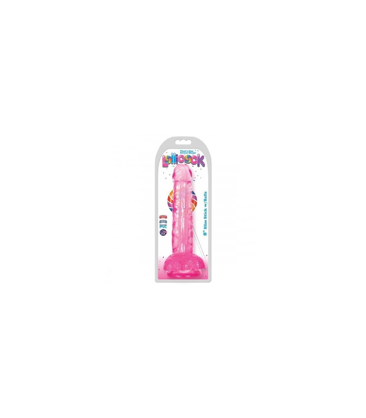 DILDO C/ TESTÍCULOS SLIM STICK CHERRY 2032 CM"-XR - LOLLICOCK (Saint Sual) EAN: 643380985774 - Imagen 2