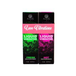 PACK 2 LOVE VIBRATIONS - VIBRADOR LIQUIDO 15 ML-SECRET PLAY (Saint Sual) EAN: 8435097836041