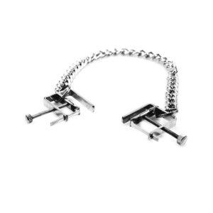 PINZAS CUADRADAS PEZONES AJUSTABLES C/ CADENA-KIOTOS (Saint Sual) EAN: 8718969401821