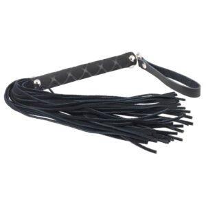 Flogger Cuero Negro 35 cm-BONDAGE PLAY (LoveCherry) EAN: 8718924232736