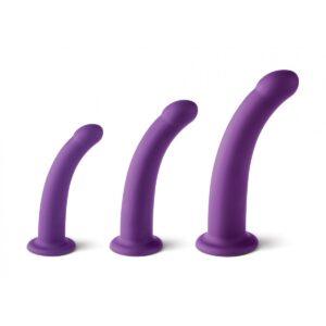 SET DE 3 DILDOS TALLA S / M / L MORADOS-VIRGITE - SHE HAS THE POWER (Saint Sual) EAN: 8436572921610