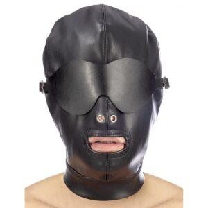 CAPUCHA AJUSTABLE NEGRA ABERTURA BOCA-FETISH TENTATION (Saint Sual) EAN: 3479225701394