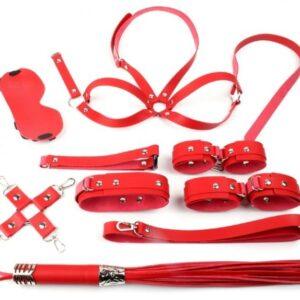 Set Bondage SM OBEDIENCE 10 Piezas Rojo-GENERIQUE (Fun Distri) EAN: 3662811260478