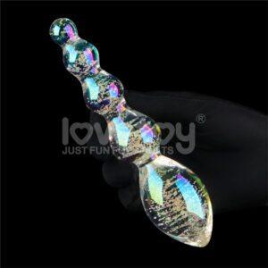 Dildo de Cristal que Brilla en la Oscuridad Dark Twilight Gleam Tantalizing Orbs-LOVETOY (LoveCherry) EAN: 6942063400707
