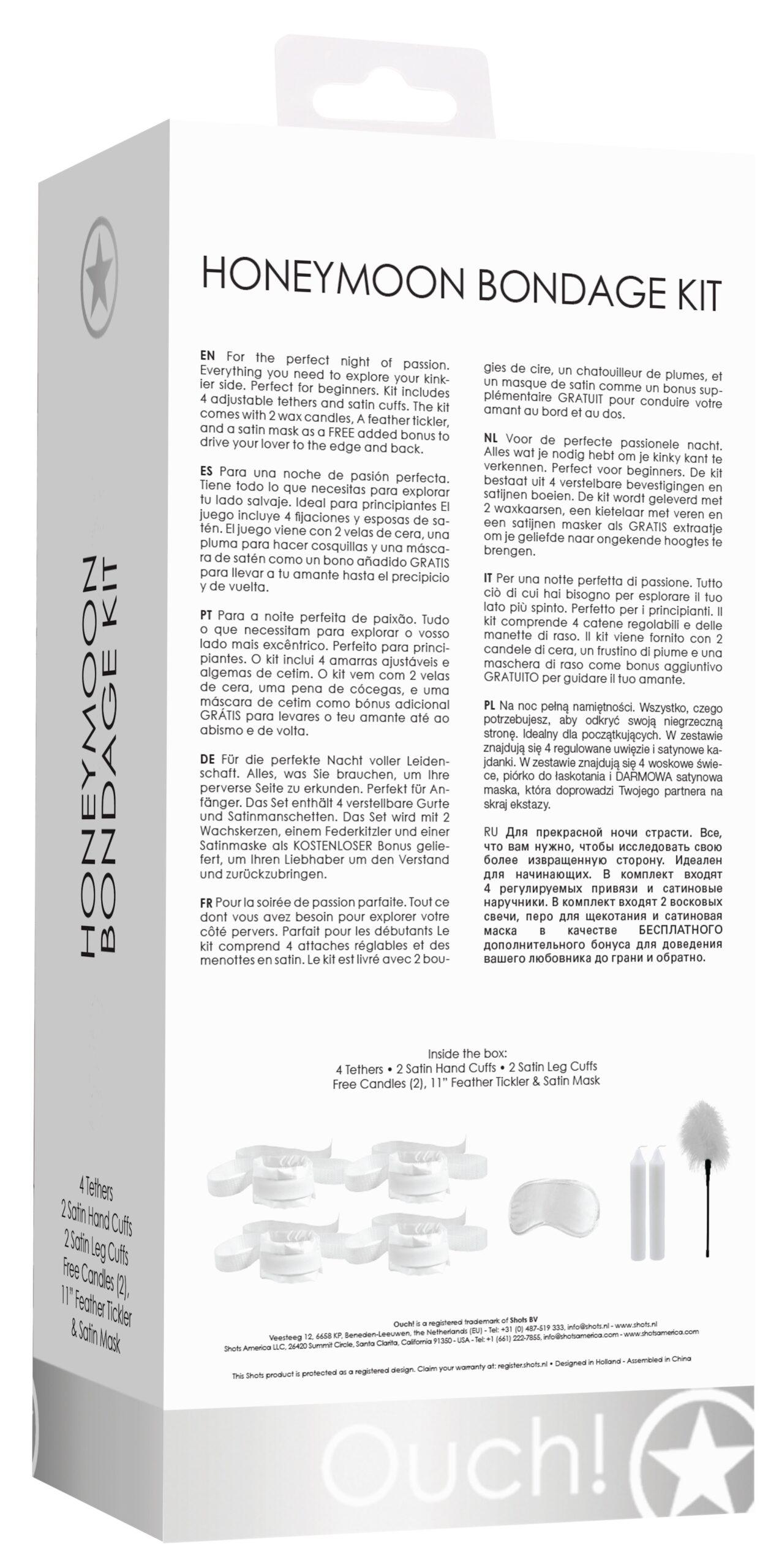 HoneyMoon Bondage Kit Blanco-OUCH! (Fun Distri) EAN: 8714273504166 - Imagen 3