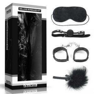 Kit Bondage Deluxe 4 Unidades Negro-LOVETOY (LoveCherry) EAN: 6970260902588