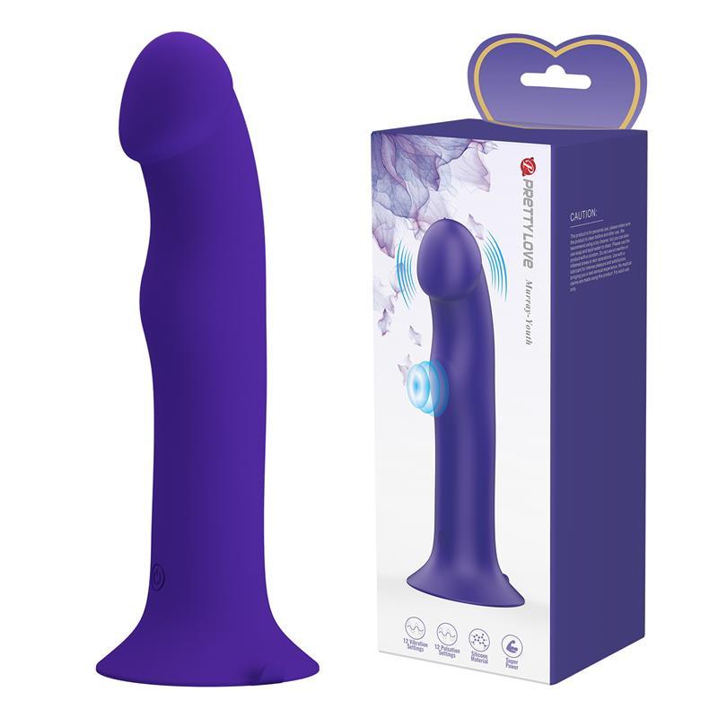 Murray Youth Dildo con Vibración y Pulsación-PRETTYLOVE (LoveCherry) EAN: 6959532328639