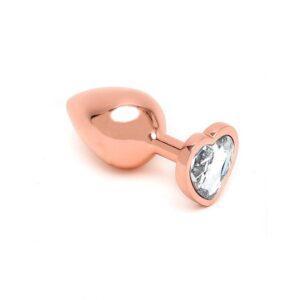 Plug Anal con Joya en Forma de Corazón Pisa Rose Gold-RIMBA TOYS (LoveCherry) EAN: 8718924240946