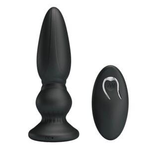 Plug Anal con Vibración y Control Remoto-PRETTYLOVE (LoveCherry) EAN: 6959532332377