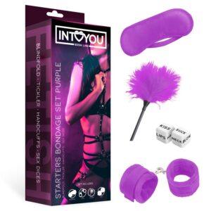 Set de Bondage para Principiantes Starters 4 Piezas Púrpura-INTOYOU BDSM LINE (LoveCherry) EAN: 3796306