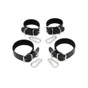 Set Esposas para Manos y Pies Cuero 2.5cm-BONDAGE PLAY (LoveCherry) EAN: 8718924236888