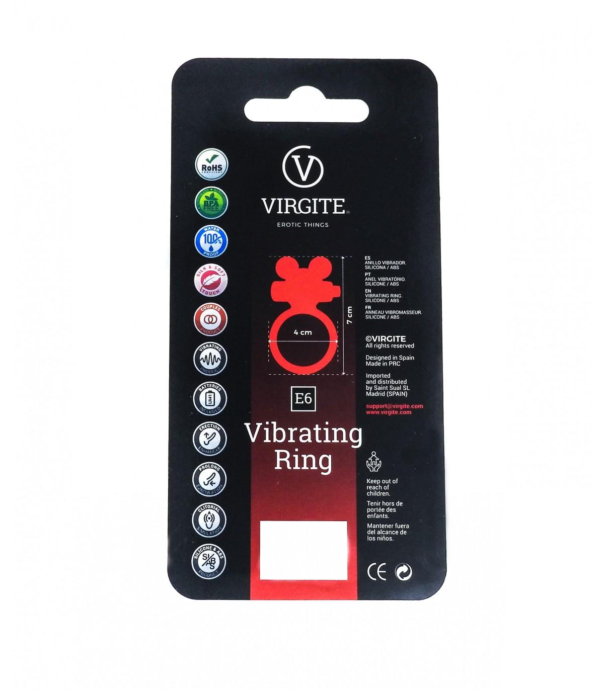 ANILLO VIBRADOR E6 NEGRO-VIRGITE - ESSENTIALS (Saint Sual) EAN: 8436572920293 - Imagen 7