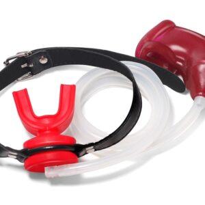 Mordaza Orinal con Jaula Blanda Rojo-KINKGEAR (Fun Distri) EAN: 3662811558247