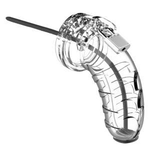 Model 16 - Chastity - 4.5" - Cage with Silicone Urethal Sounding-MANCAGE (Fun Distri) EAN: 8714273929228