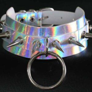 Collar Strobo Laser Spike Plata-JOY JEWELS (Fun Distri) EAN: 3662811348312