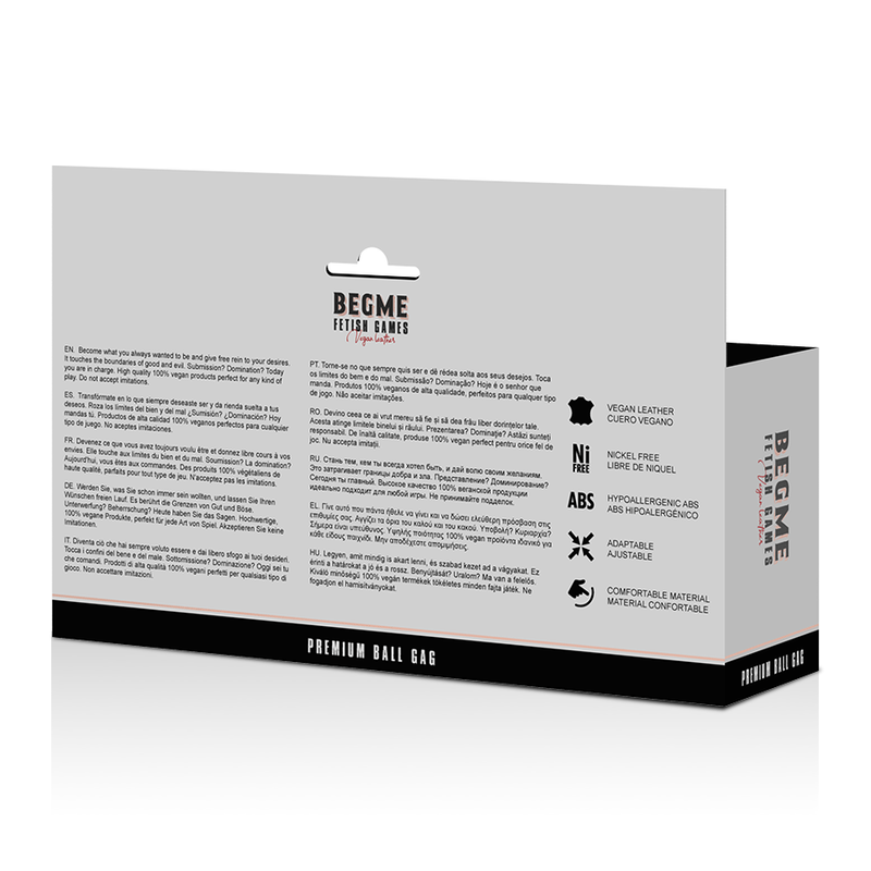 BEGME - RED EDITION MORDAZA CUERO VEGANO-BEGME RED EDITION (Dreamlove) EAN: 8435565929145 - Imagen 6