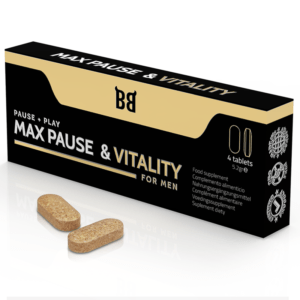 BLACK BULL - MAX PAUSE & VITALITY RETARDANTE PARA HOMBRE 4 CÁPSULAS-BLACK BULL (Dreamlove) EAN: 8435566040771