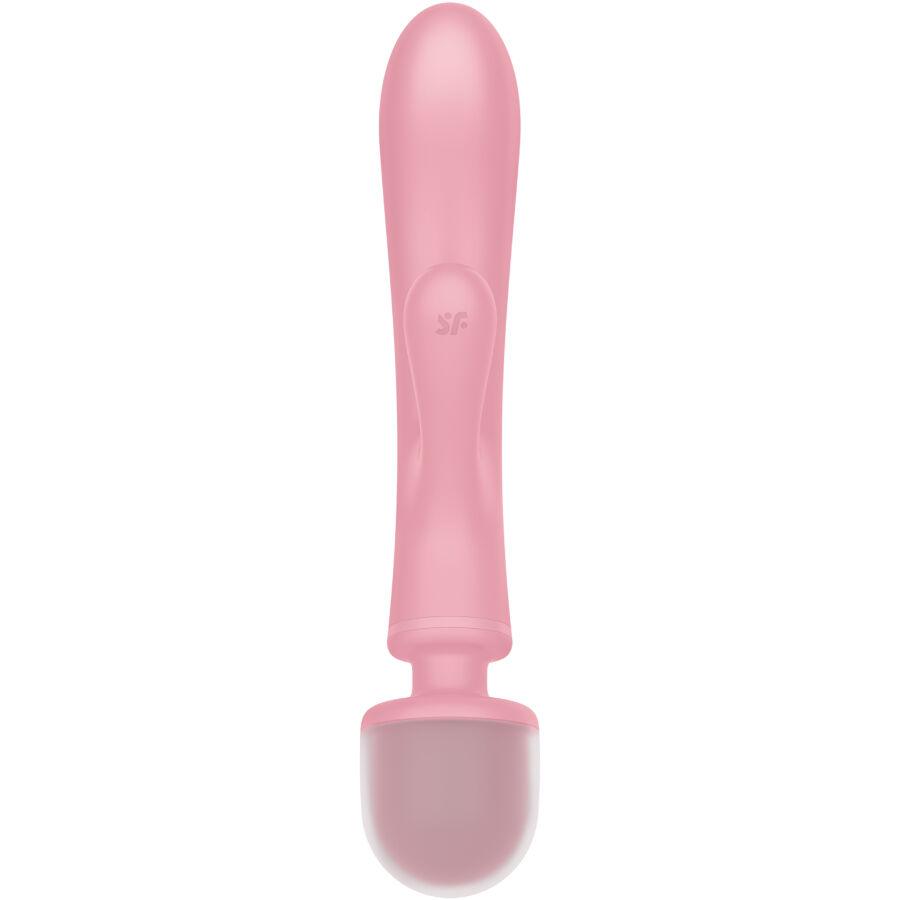 SATISFYER - TRIPLE LOVER MASAJEADOR VIBRADOR RABBIT ROSA-SATISFYER VIBRATOR (Dreamlove) EAN: 4061504018218 - Imagen 4