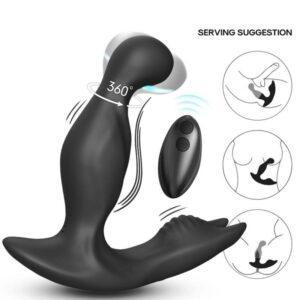 ARMONY - BAT KING VIBRADOR ANAL PROSTATA ROTADOR CONTROL REMOTO NEGRO-ARMONY ANAL (Dreamlove) EAN: 6972377362743