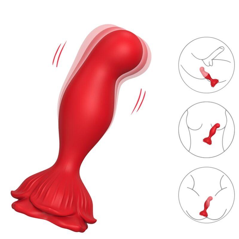 ARMONY - ROSA VIBRADOR & PLUG ANAL CONTROL REMOTO ROJO-ARMONY ANAL (Dreamlove) EAN: 6972377362903 - Imagen 4