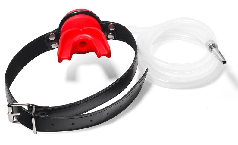 Plug para el pene con mordaza urinaria - Plug 4 x 0,7cm Rojo-KINKGEAR (Fun Distri) EAN: 3662811558223 - Imagen 2