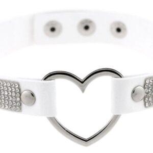 Collar Corazón Strass Blanco-Joy Jewels (Fun Distri) 3662811471164